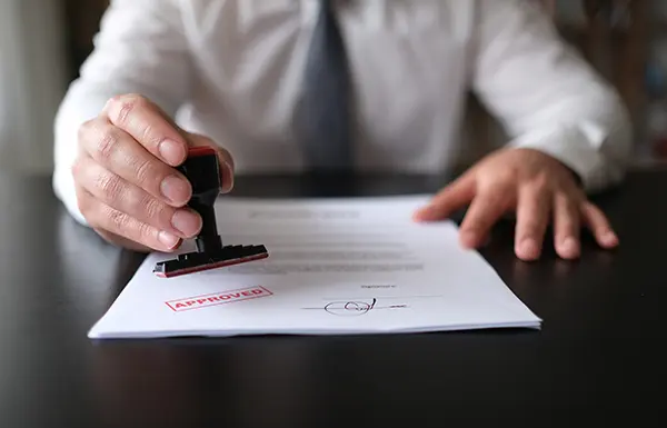 Tax Professional approving Offer in Compromise application